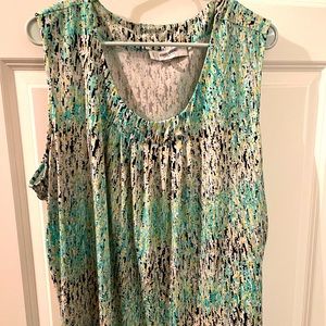 3X sleeveless top